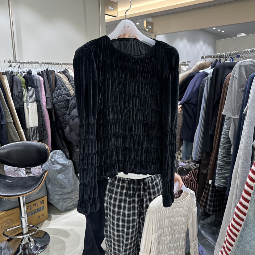 BENE東大門㊣代購女裝新款時尚熱賣推薦25秋冬人氣襯衫蕾絲衫BENE襯衫/蕾絲衫圖色2