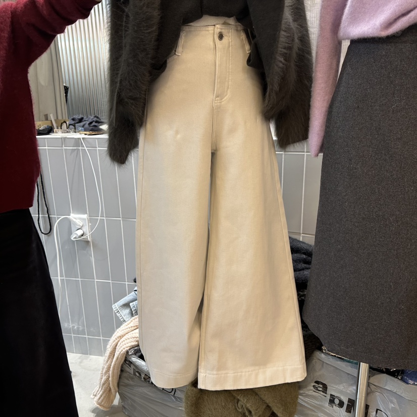 ALEGRE東大門㊣代購女士新品職業推薦人氣休閑熱賣牛仔褲加絨ALEGRE牛仔褲圖色4