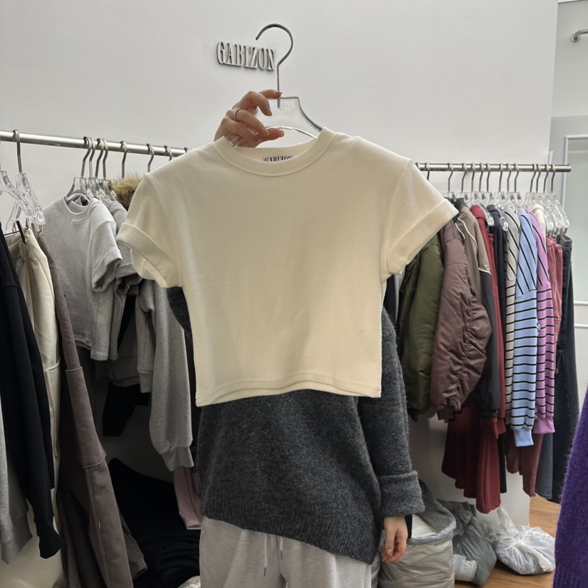 GABIZON東大門㊣代購女裝新款推薦熱賣人氣25秋冬休閑時尚T恤GABIZONT恤圖色1