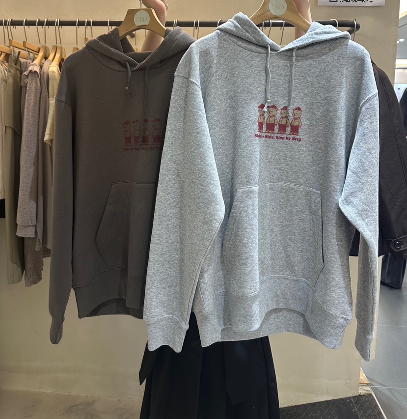 ERIA東大門㊣實拍女裝新款25秋冬時尚推薦休閑熱賣衛衣連帽衫ERIA/HUE衛衣