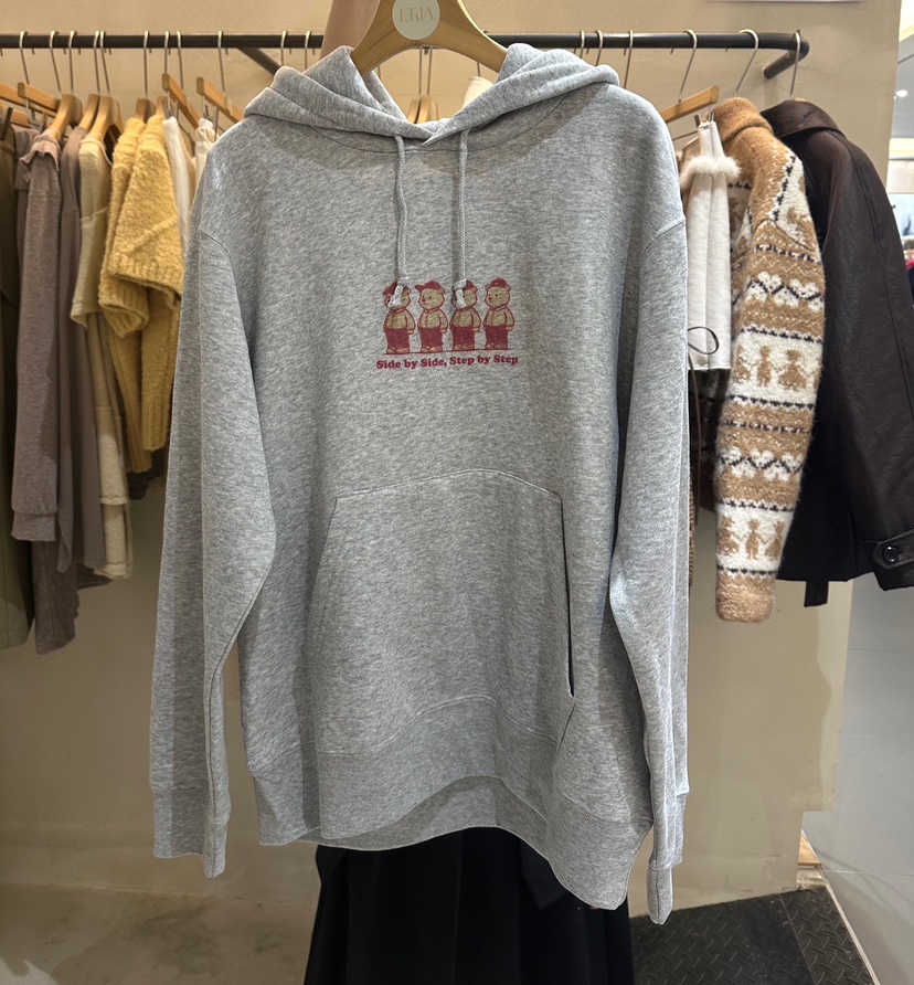 ERIA東大門㊣實拍女裝新款25秋冬時尚推薦休閑熱賣衛衣連帽衫ERIA/HUE衛衣圖色1