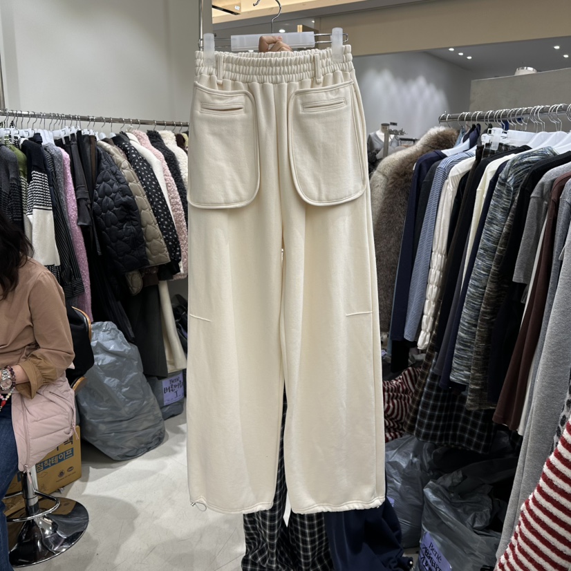 BENE東大門㊣實拍女士新款推薦25秋冬休閑熱賣時尚休閑褲口袋BENE休閑褲圖色1