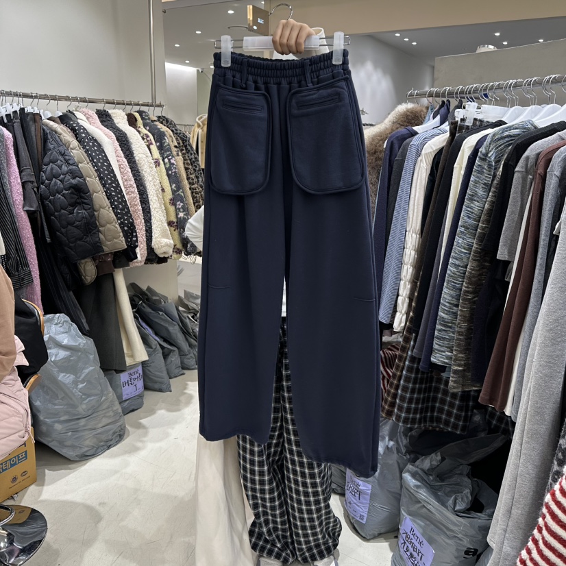 BENE東大門㊣實拍女士新款推薦25秋冬休閑熱賣時尚休閑褲口袋BENE休閑褲圖色2