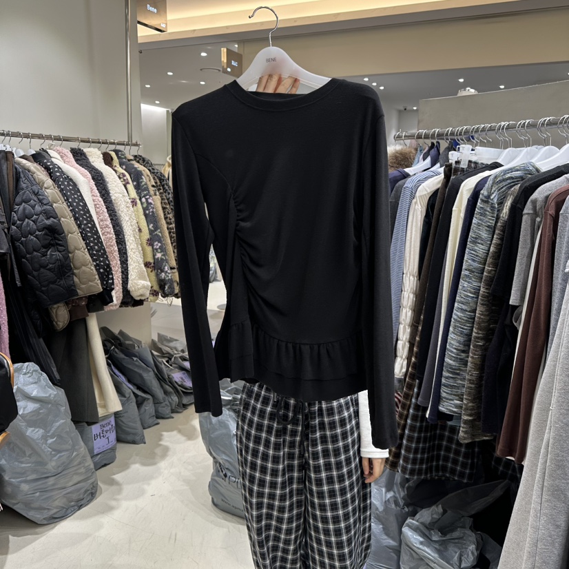 BENE東大門㊣直郵女士新品休閑時尚人氣熱賣職業25秋冬長袖T恤BENE長袖T恤圖色5