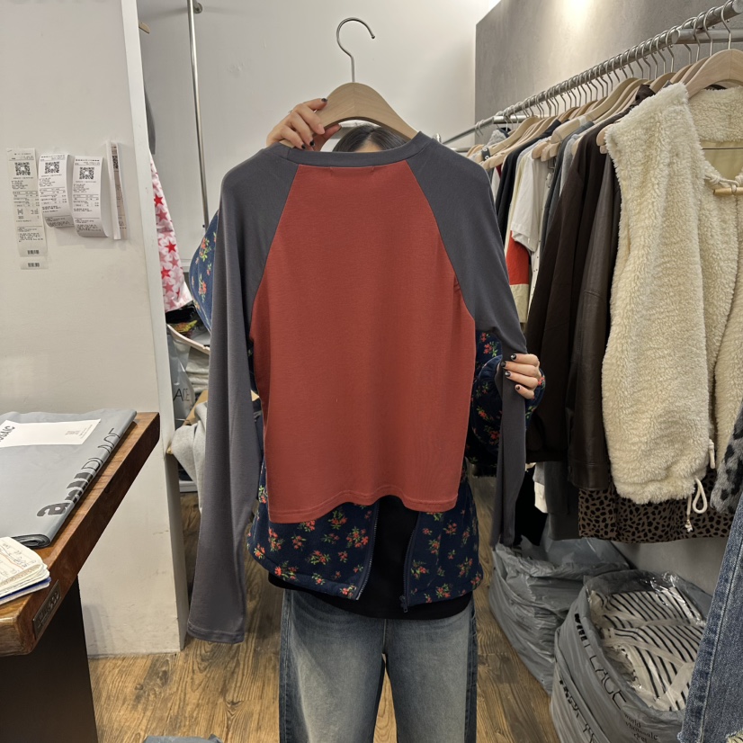 MOSAIC東大門㊣代購女士新品推薦熱賣25秋冬時尚人氣長袖T恤MOSAIC長袖T恤