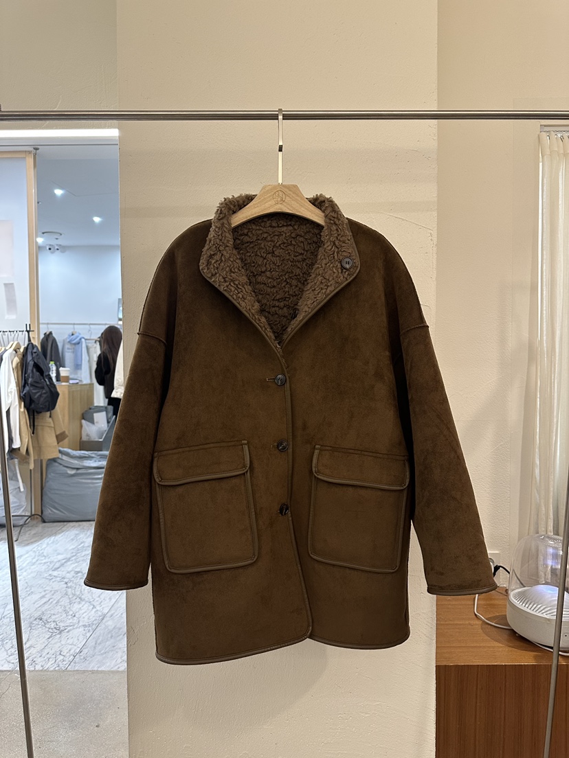 BPLAN韓國直郵㊣女裝新款職業休閑熱賣25秋冬短款大衣里外穿BPLAN短款大衣