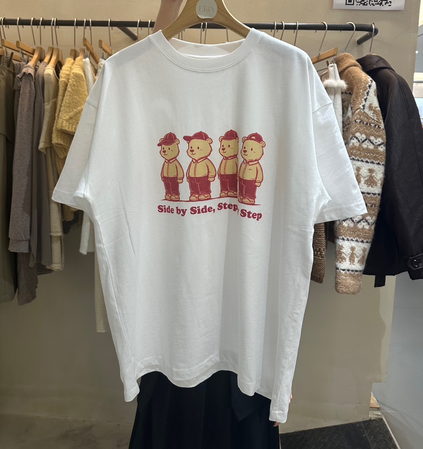 ERIA韓國代購㊣女士新品25秋冬職業休閑熱賣推薦人氣時尚T恤ERIA/HUET恤圖色1