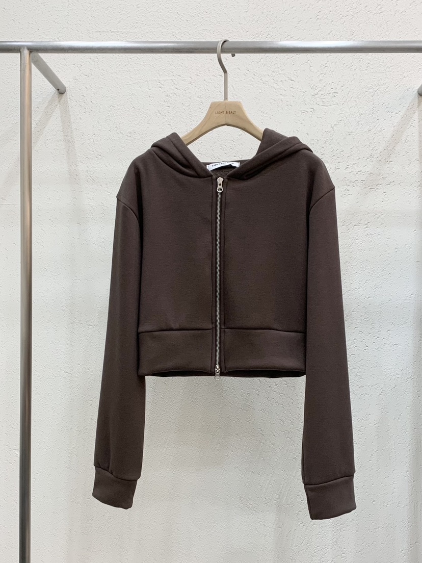 LIGHT AND SALT東大門㊣實拍女士新品推薦夾克連帽衫短款貂皮LIGHT AND SALT夾克圖色4
