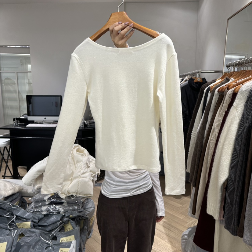 BRUSH-P韓國直郵㊣女士新品25秋冬時尚人氣職業推薦長袖T恤BRUSH-P長袖T恤