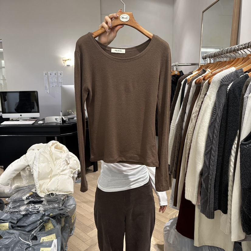 BRUSH-P韓國直郵㊣女士新品25秋冬時尚人氣職業推薦長袖T恤BRUSH-P長袖T恤圖色5