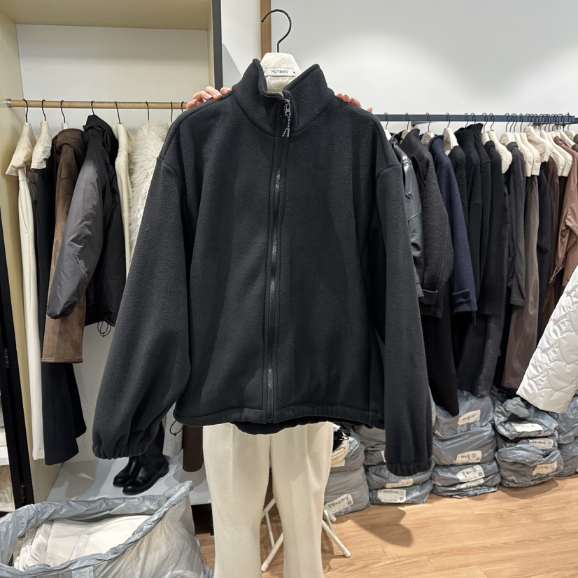 MUYBIEN東大門㊣實拍女裝新品職業休閑推薦25秋冬熱賣人氣衛衣MUYBIEN衛衣圖色2黑色