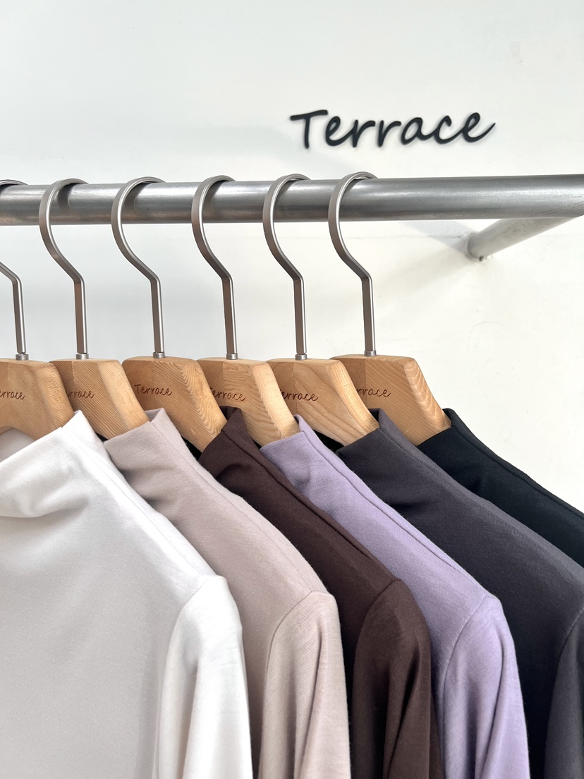 TERRACE韓國代購㊣女士新款熱賣休閑推薦職業25秋冬長袖T恤加絨TERRACE長袖T恤