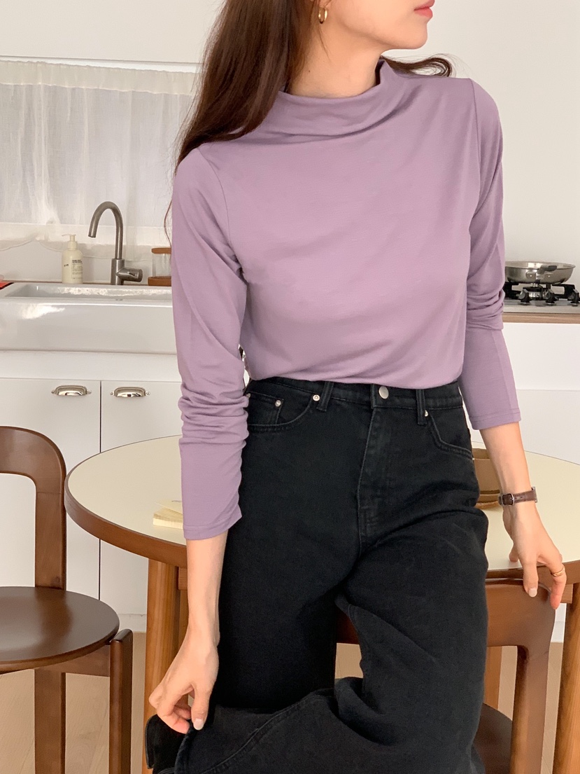 TERRACE韓國代購㊣女士新款熱賣休閑推薦職業25秋冬長袖T恤加絨TERRACE長袖T恤