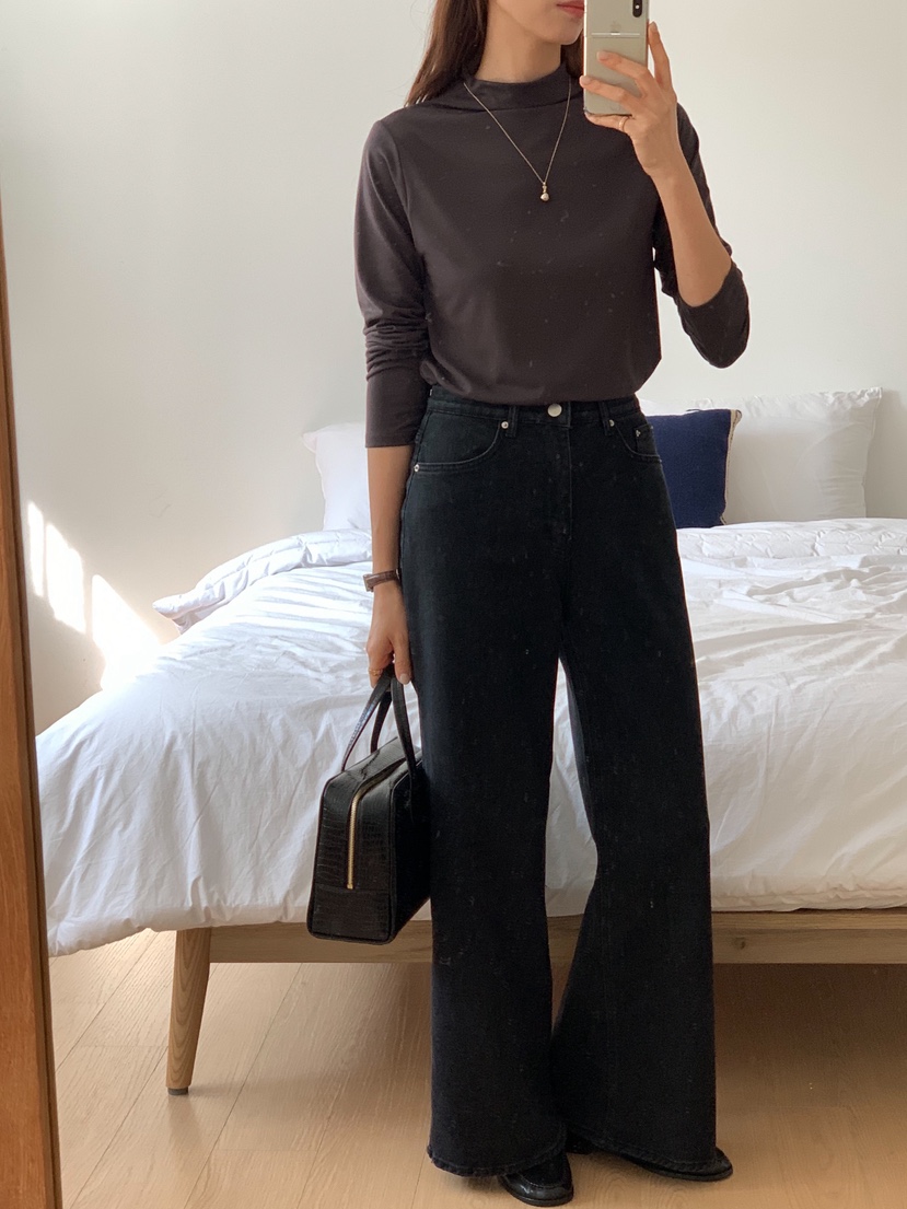 TERRACE韓國代購㊣女士新款熱賣休閑推薦職業25秋冬長袖T恤加絨TERRACE長袖T恤