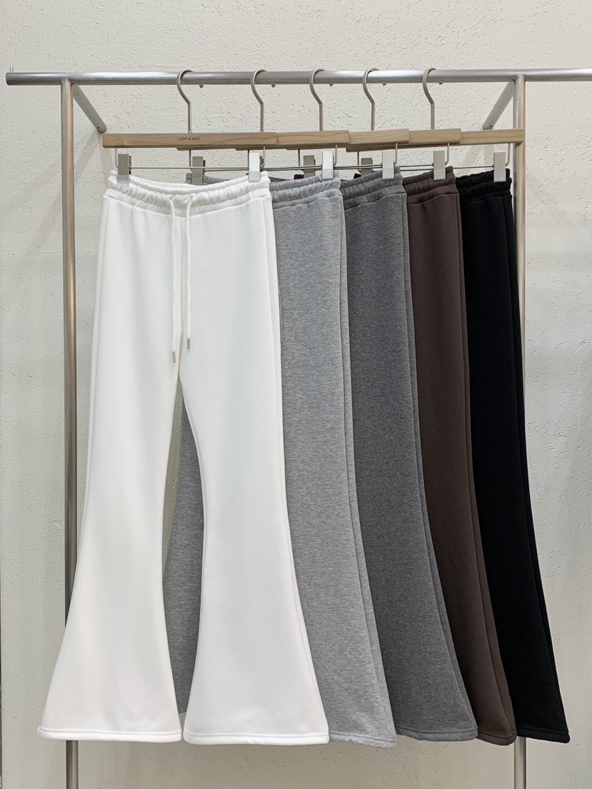 LIGHT AND SALT東大門㊣直郵女裝新品熱賣休閑褲加絨貂皮LIGHT AND SALT休閑褲圖色5左三色