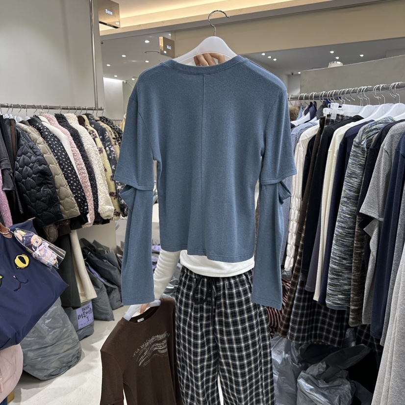 BENE東大門㊣實拍女裝新款時尚人氣推薦職業休閑熱賣長袖T恤BENE長袖T恤