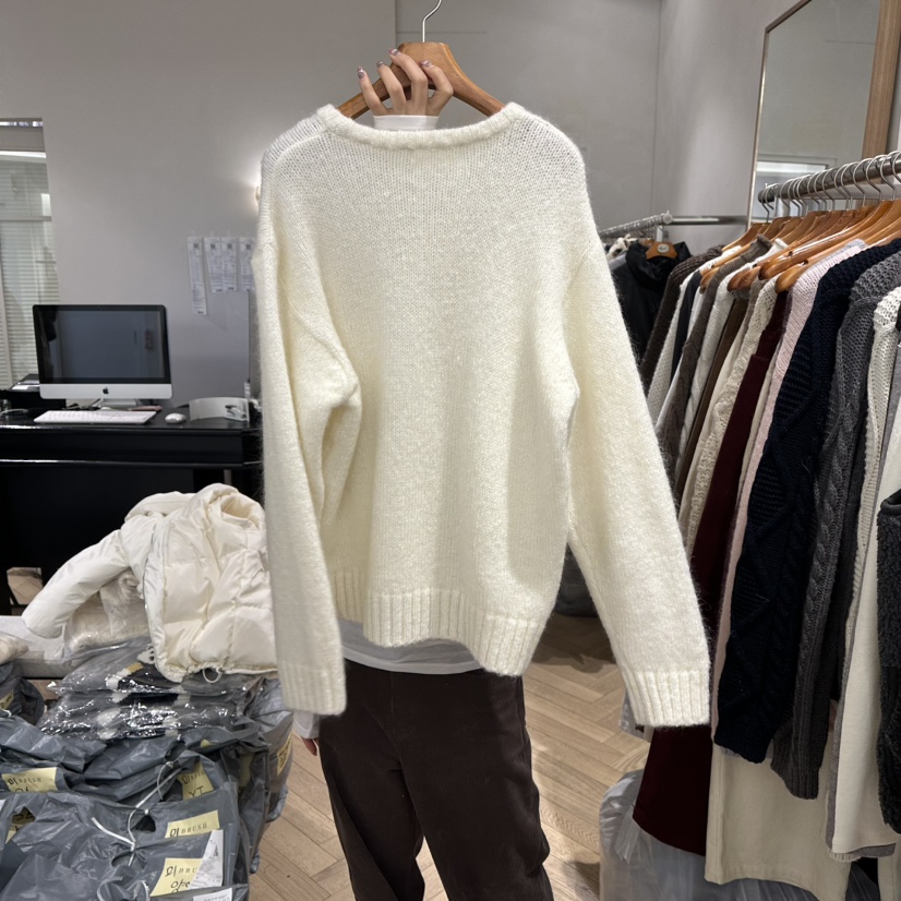 BRUSH-P東大門㊣直郵女士新品人氣時尚25秋冬針織衫馬海毛BRUSH-P針織衫