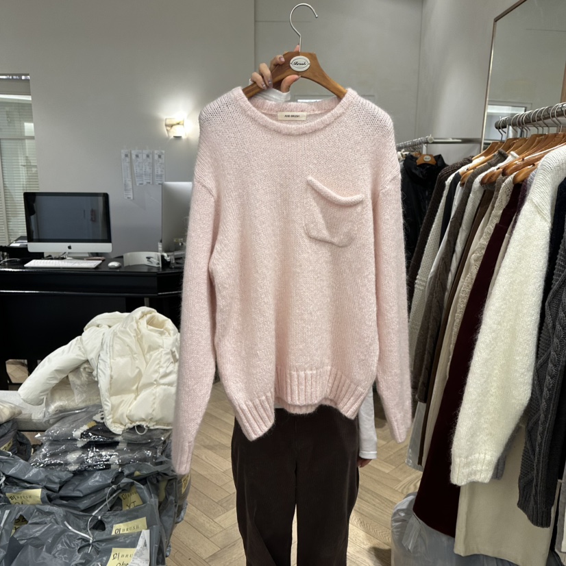 BRUSH-P東大門㊣直郵女士新品人氣時尚25秋冬針織衫馬海毛BRUSH-P針織衫圖色2