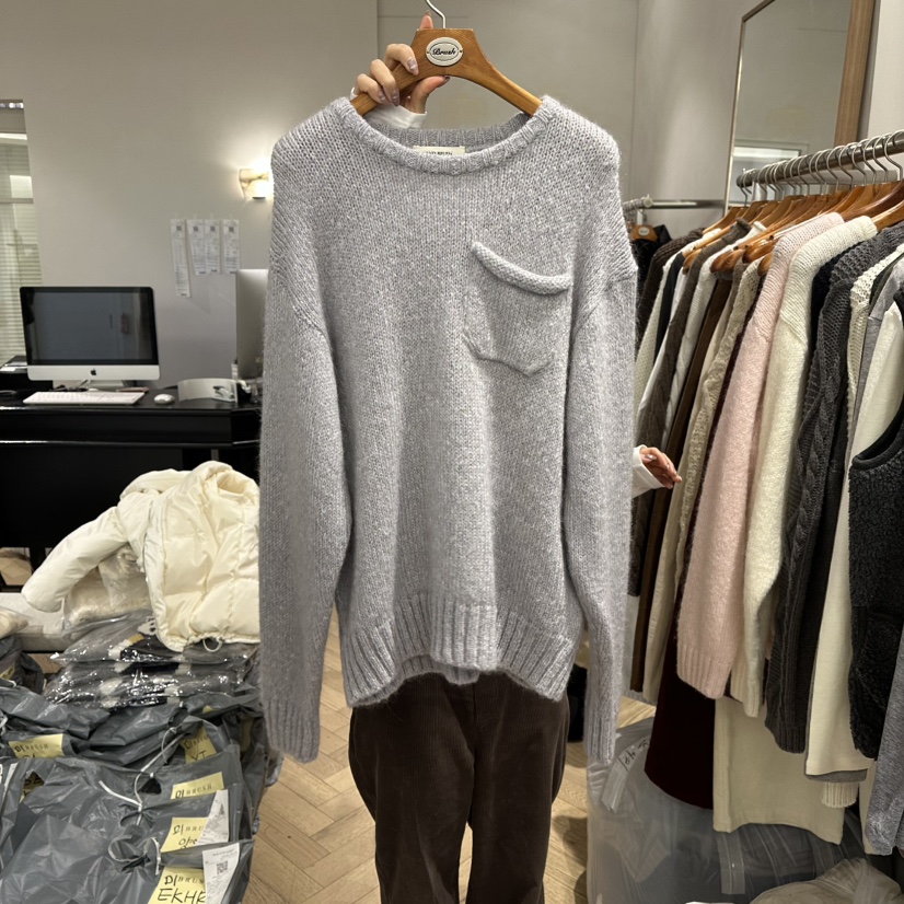 BRUSH-P東大門㊣直郵女士新品人氣時尚25秋冬針織衫馬海毛BRUSH-P針織衫圖色3
