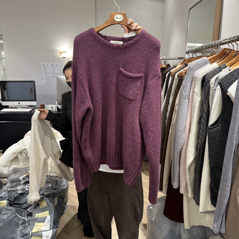 BRUSH-P東大門㊣直郵女士新品人氣時尚25秋冬針織衫馬海毛BRUSH-P針織衫圖色4