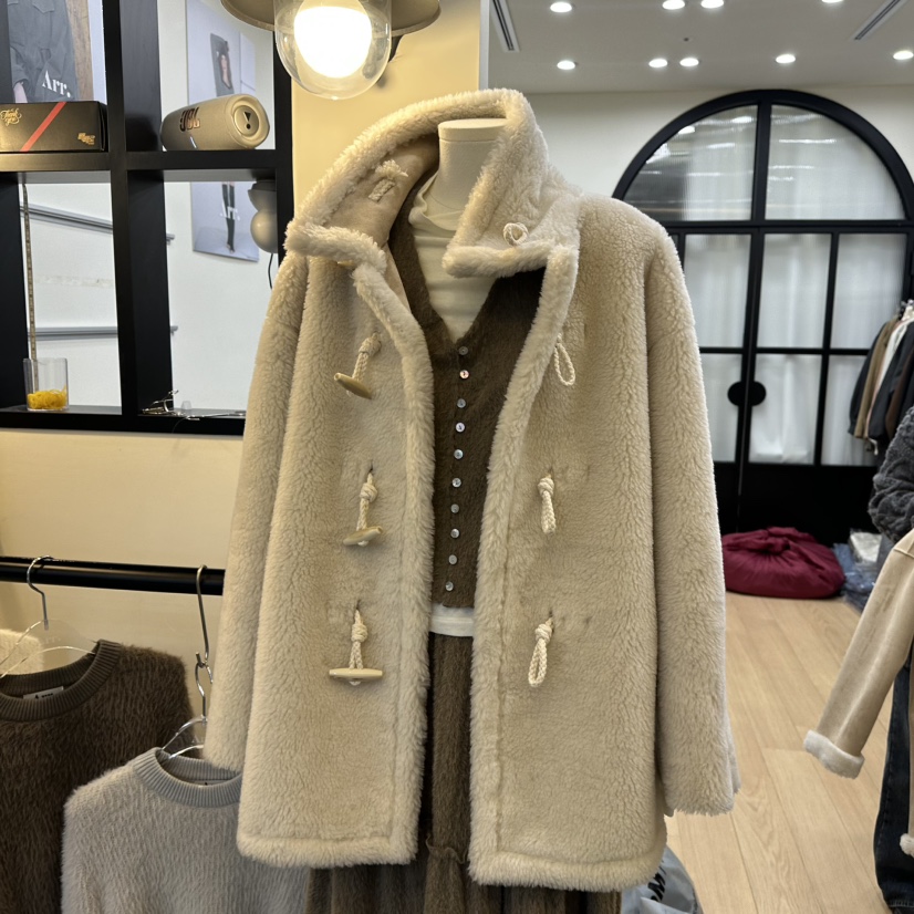 ARR韓國代購㊣女裝新品時尚25秋冬推薦職業中長款大衣兩面可穿ARR中長款大衣