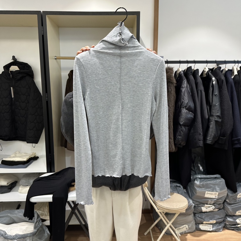 MUYBIEN東大門㊣代購女士新品休閑熱賣職業時尚推薦長袖T恤MUYBIEN長袖T恤圖色3