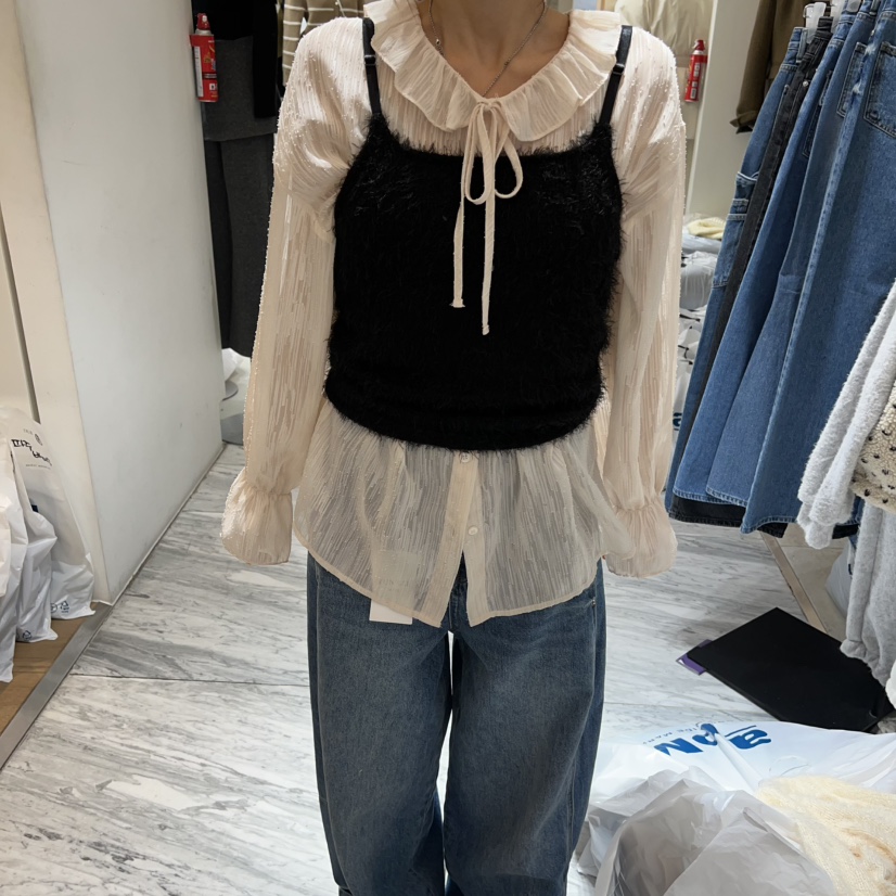 YUNBAL東大門㊣直郵女裝新品熱賣時尚人氣吊帶背心不含內搭YUNBAL吊帶/背心圖色2