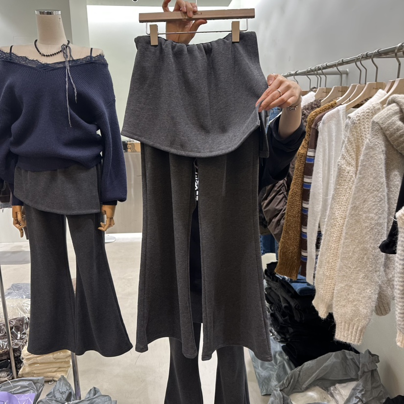 PART3韓國代購㊣女士新款人氣職業25秋冬休閑熱賣推薦時尚裙褲Part.3裙褲圖色1