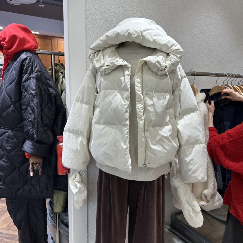 EPIC-S韓國代購㊣女士新品時尚熱賣25秋冬短款羽絨服填充鴨絨EPIC-S短款羽絨服圖色1