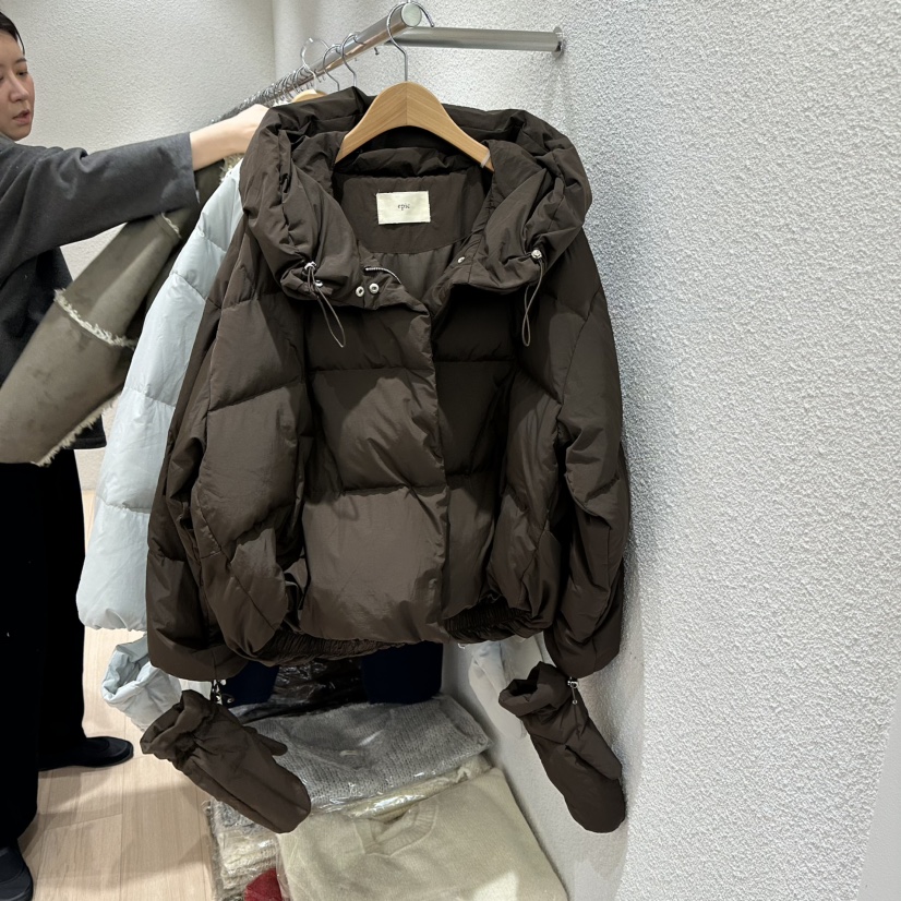 EPIC-S韓國代購㊣女士新品時尚熱賣25秋冬短款羽絨服填充鴨絨EPIC-S短款羽絨服圖色2
