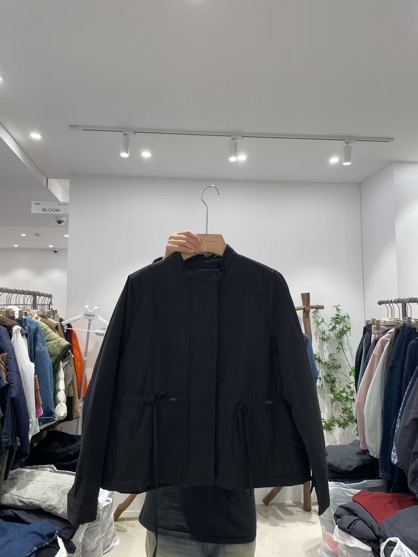 BLOOM東大門㊣代購女裝新品休閑人氣推薦時尚25秋冬夾克條紋棉BLOOM-S夾克圖色1