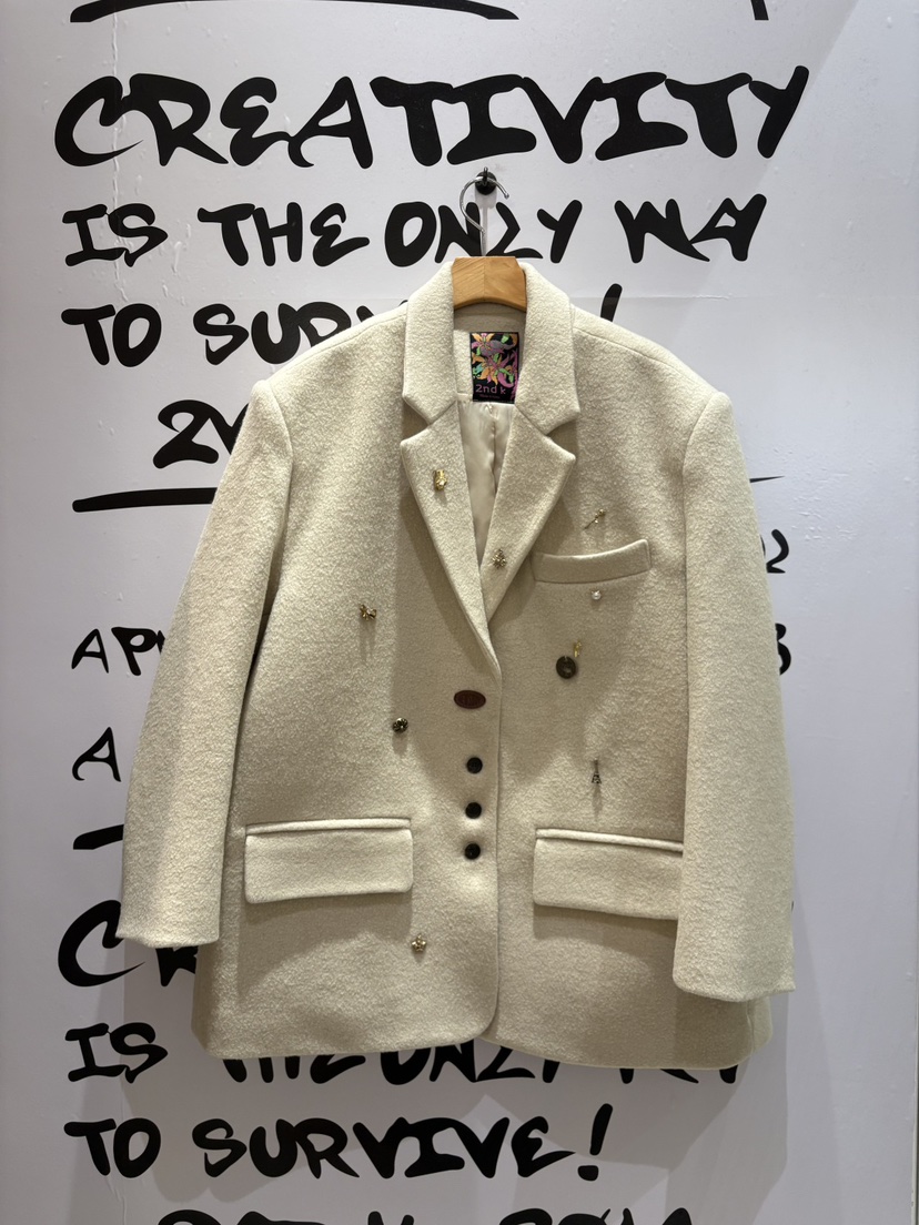 2ND K韓國直郵㊣女士新品熱賣時尚25秋冬人氣職業推薦夾克2ND K夾克圖色1