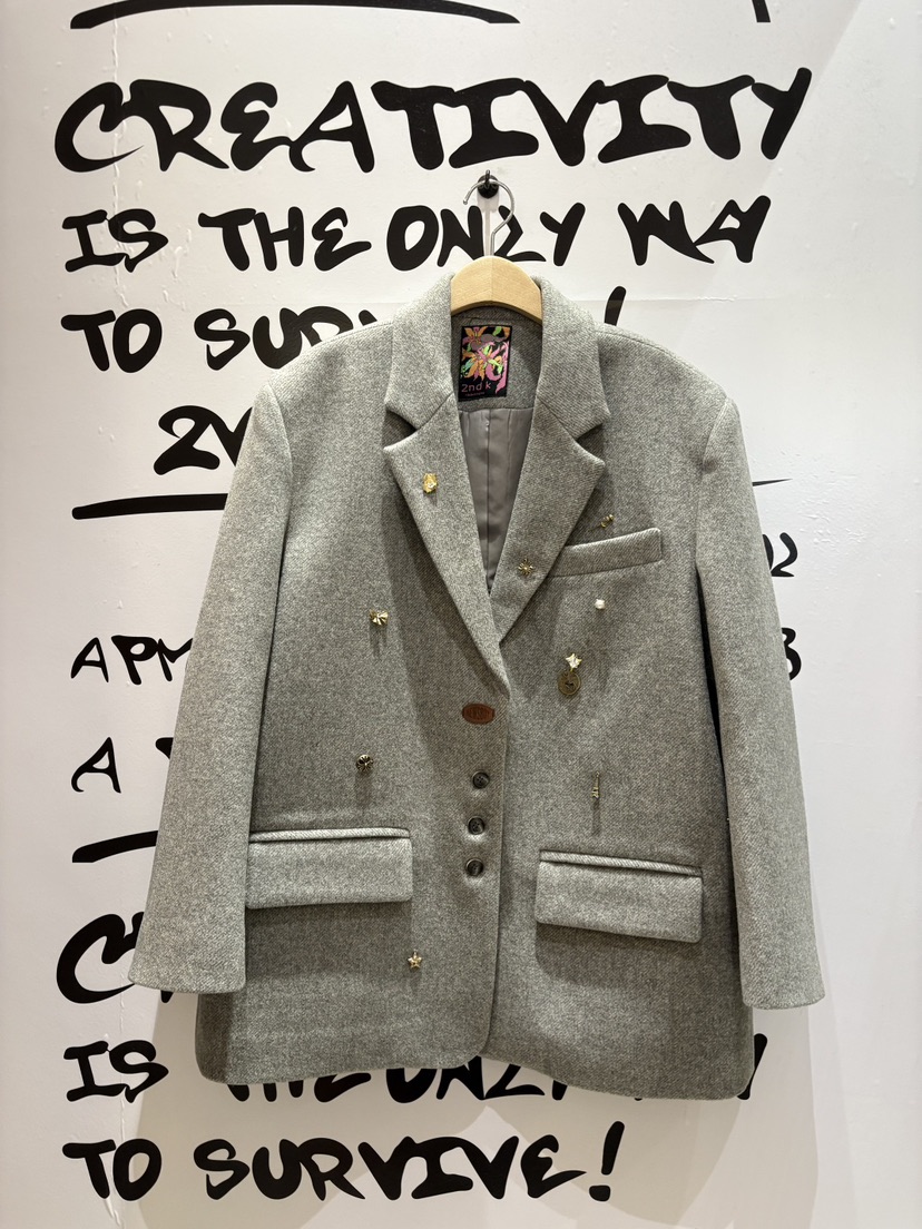 2ND K韓國直郵㊣女士新品熱賣時尚25秋冬人氣職業推薦夾克2ND K夾克圖色2