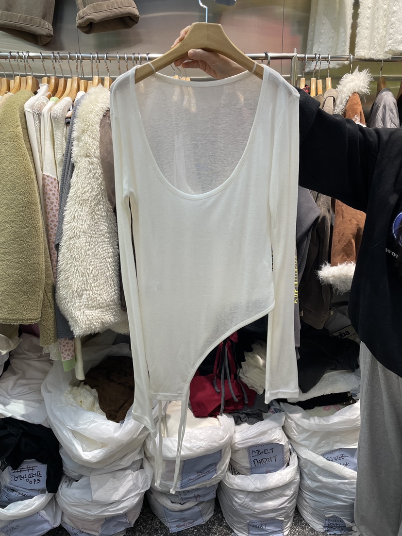 MENDL S東大門㊣實拍女裝新款職業休閑人氣熱賣長袖T恤套裝MENDL S長袖T恤