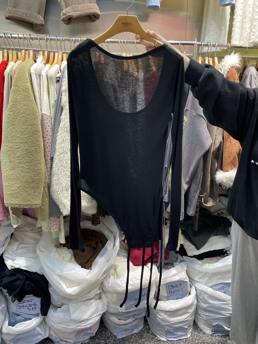 MENDL S東大門㊣實拍女裝新款職業休閑人氣熱賣長袖T恤套裝MENDL S長袖T恤圖色3