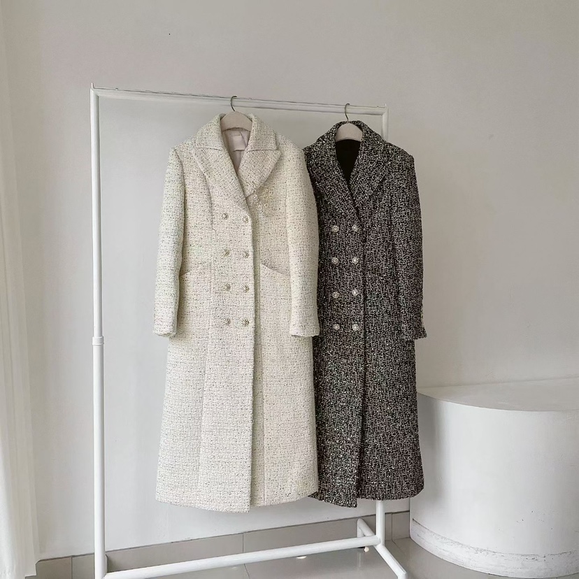 RIJINA東大門㊣直郵女士新品人氣推薦休閑時尚25秋冬中長款大衣RIJINA中長款大衣