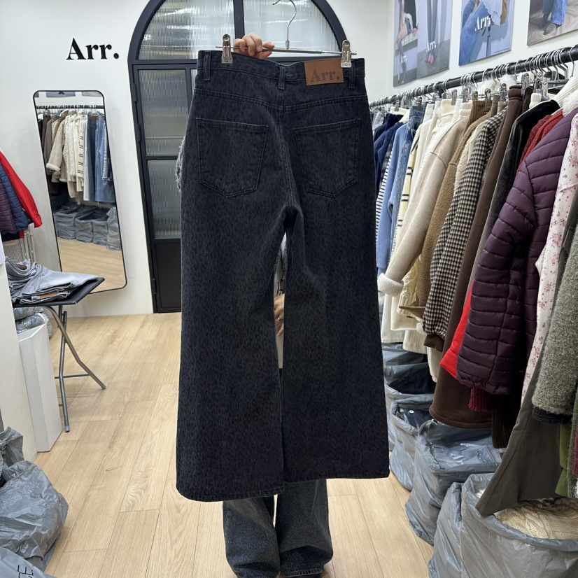 ARR韓國直郵㊣女裝新品人氣推薦休閑熱賣職業25秋冬時尚牛仔褲ARR牛仔褲