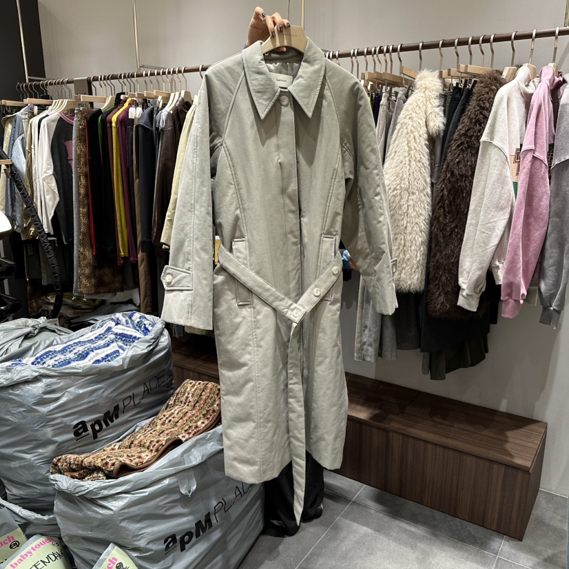 BABYTOUCH韓國代購㊣女士新品時尚人氣休閑推薦長款風衣含腰帶BABYTOUCH長款風衣圖色1