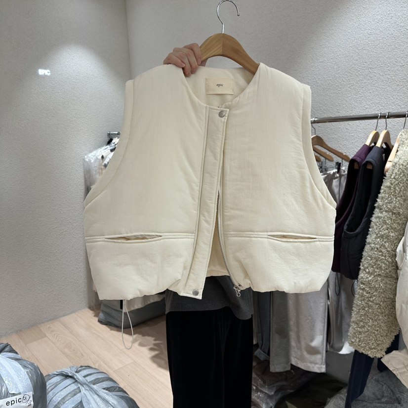 EPIC-S東大門㊣直郵女裝新款熱賣推薦時尚人氣25秋冬休閑馬甲EPIC-S馬甲圖色1