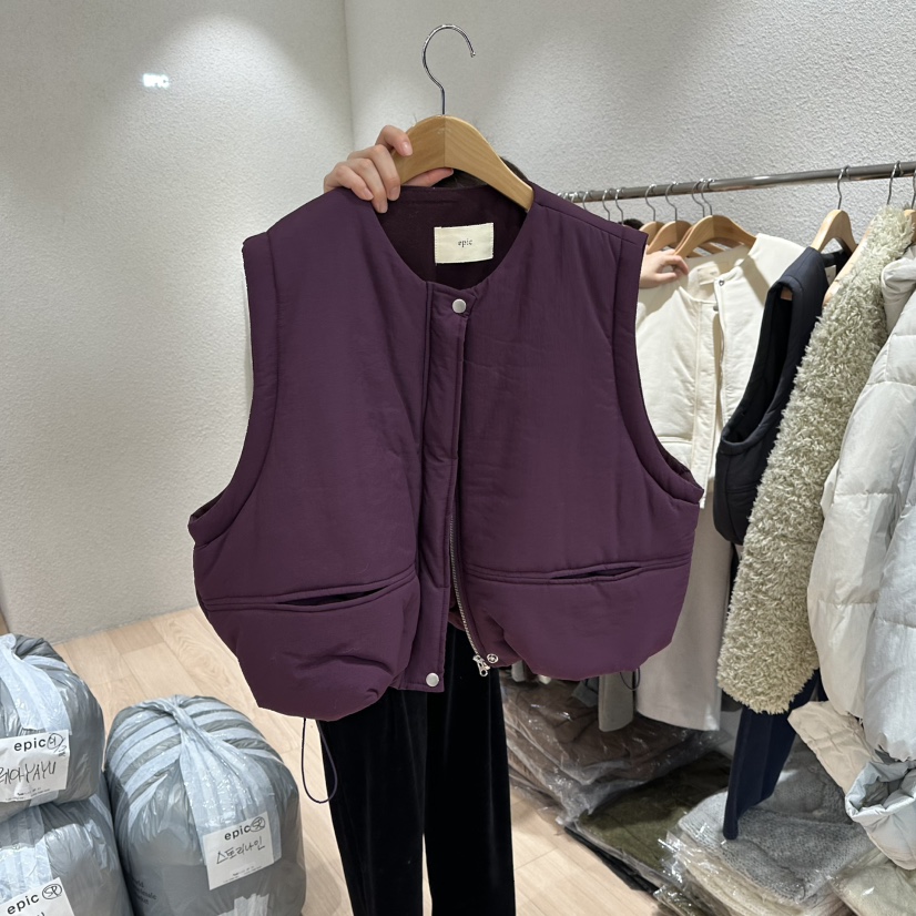 EPIC-S東大門㊣直郵女裝新款熱賣推薦時尚人氣25秋冬休閑馬甲EPIC-S馬甲圖色2