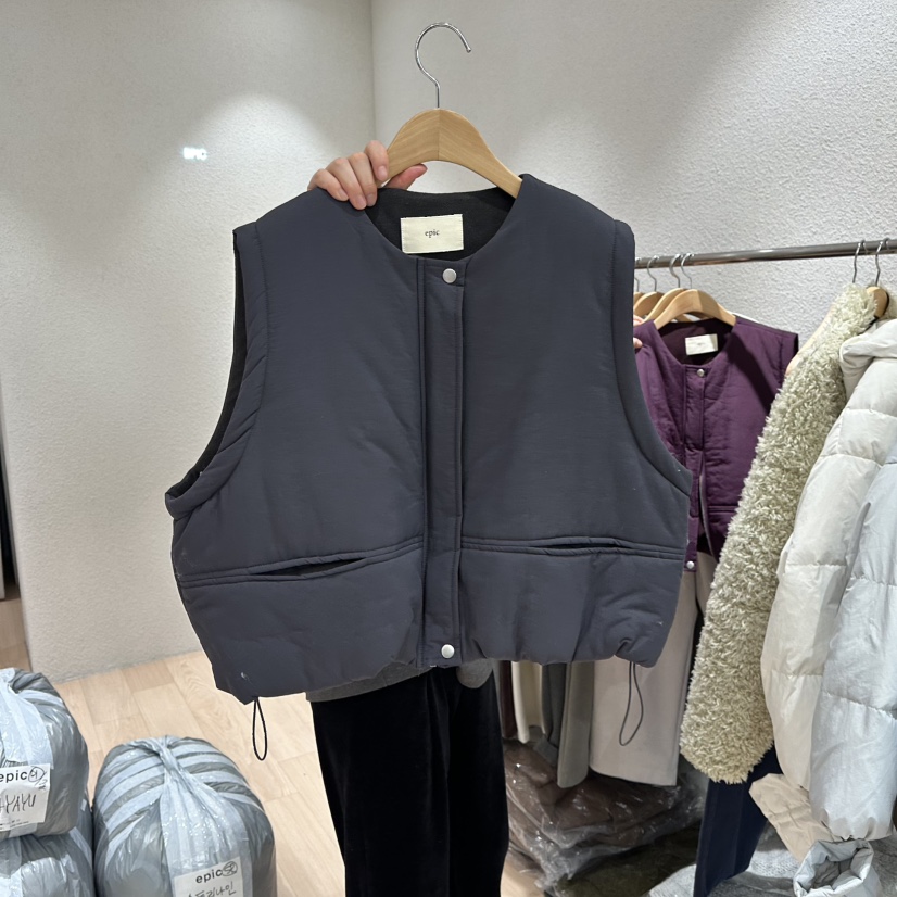EPIC-S東大門㊣直郵女裝新款熱賣推薦時尚人氣25秋冬休閑馬甲EPIC-S馬甲圖色3