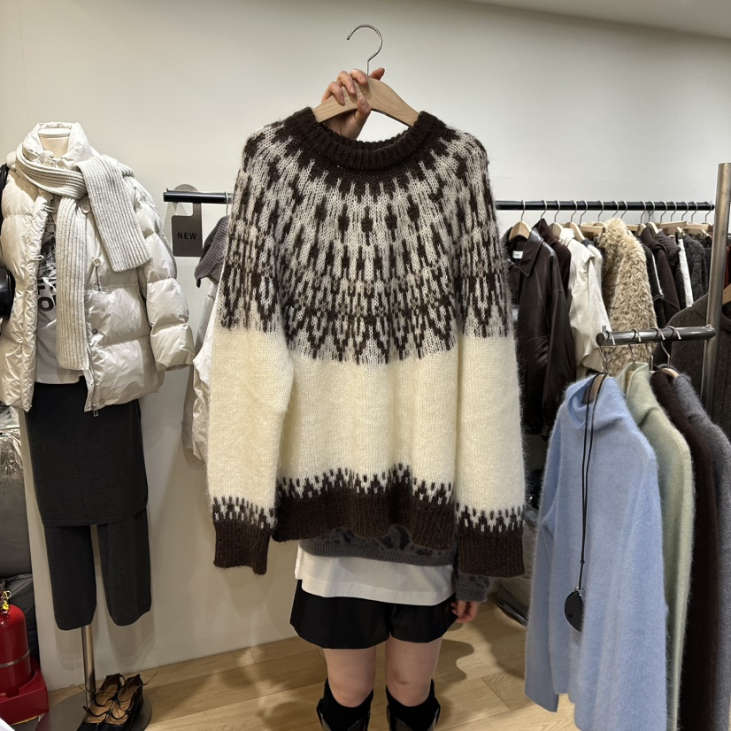 WINSOME東大門㊣實拍女士新款推薦熱賣時尚25秋冬人氣針織衫WINSOME針織衫圖色2