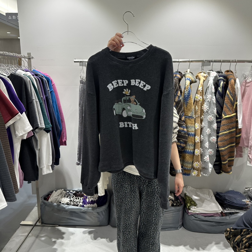 COMBO東大門㊣直郵女裝新品推薦人氣時尚休閑職業25秋冬長袖T恤COM_BO長袖T恤圖色3