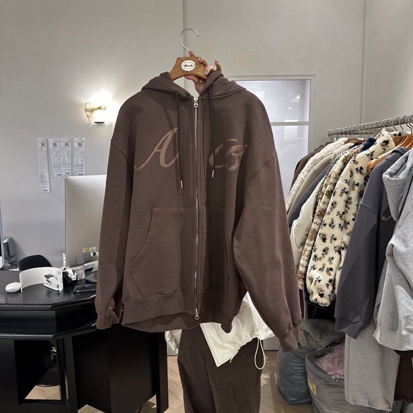 BRUSH-P東大門㊣代購女士新品職業推薦休閑25秋冬夾克拉鏈BRUSH-P夾克圖色2