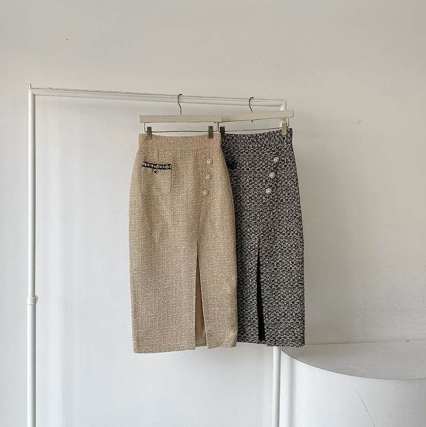 RIJINA韓國直郵㊣女裝新款25秋冬職業熱賣時尚半身裙中短裙RIJINA半身裙/中短裙