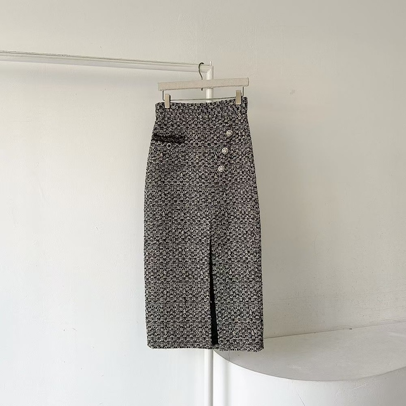 RIJINA韓國直郵㊣女裝新款25秋冬職業熱賣時尚半身裙中短裙RIJINA半身裙/中短裙圖色1