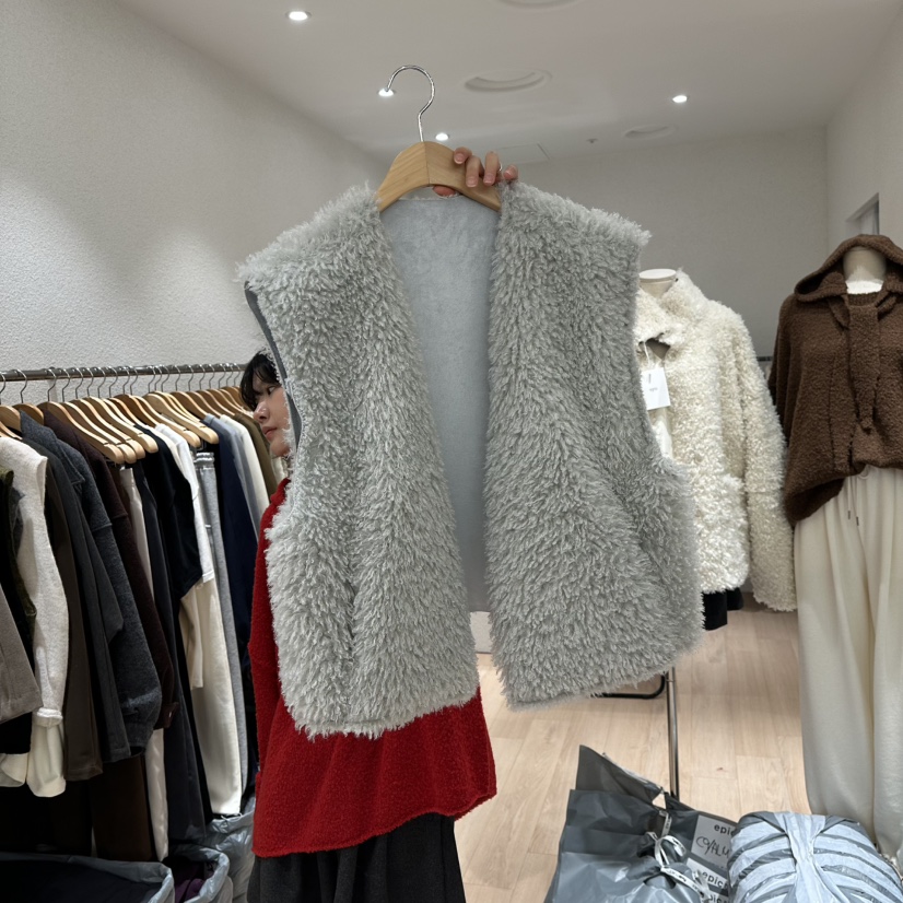 EPIC-S東大門㊣實拍女裝新品休閑時尚推薦職業熱賣25秋冬馬甲EPIC-S馬甲圖色2