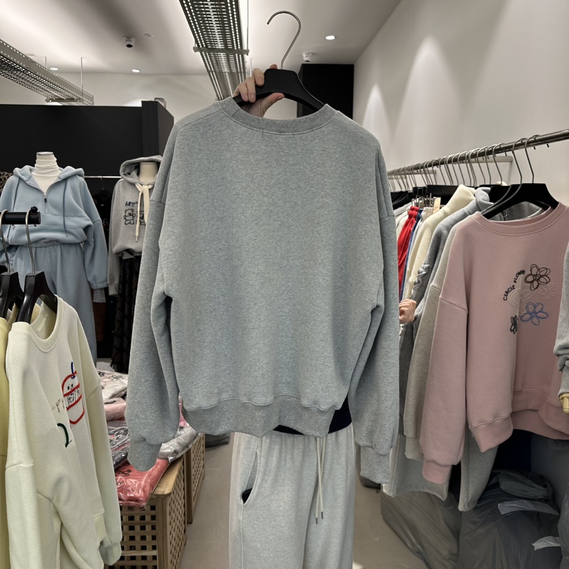 A.CES韓國直郵㊣女士新品人氣熱賣推薦25秋冬職業衛衣加絨A.CES衛衣