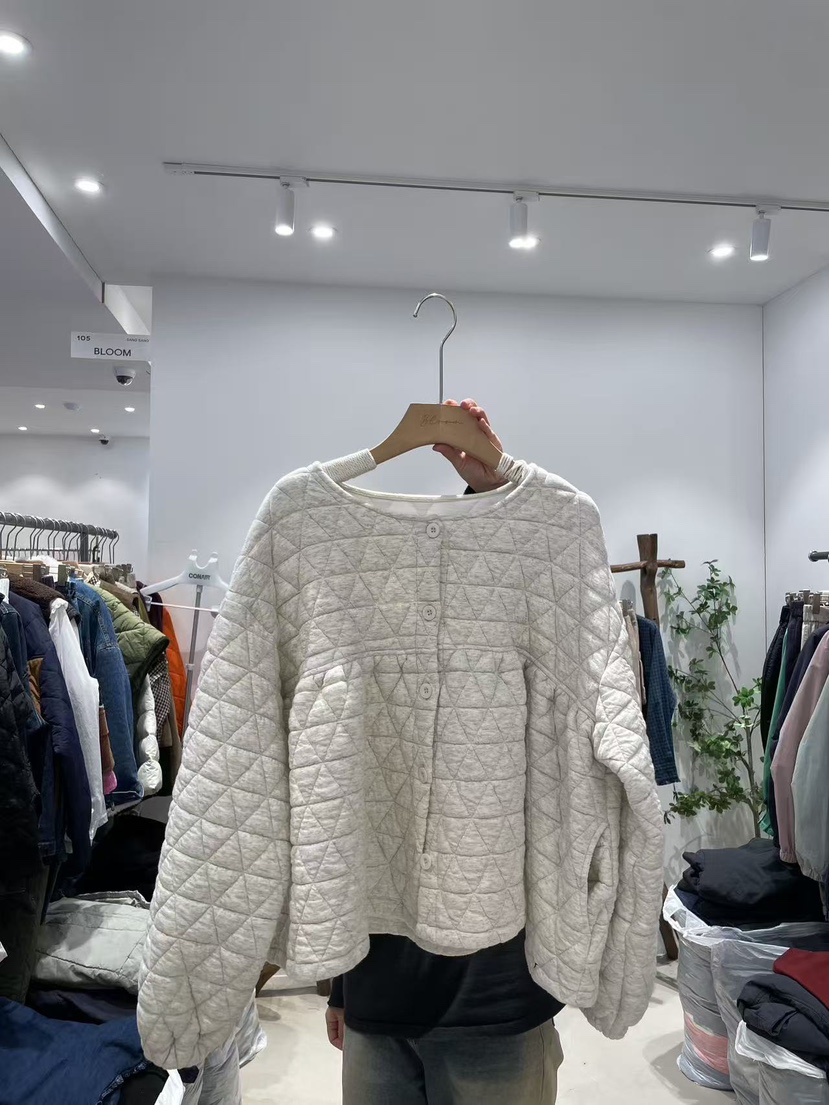 BLOOM韓國直郵㊣女士新款熱賣人氣25秋冬職業推薦夾克棉質絎縫BLOOM-S夾克圖色1