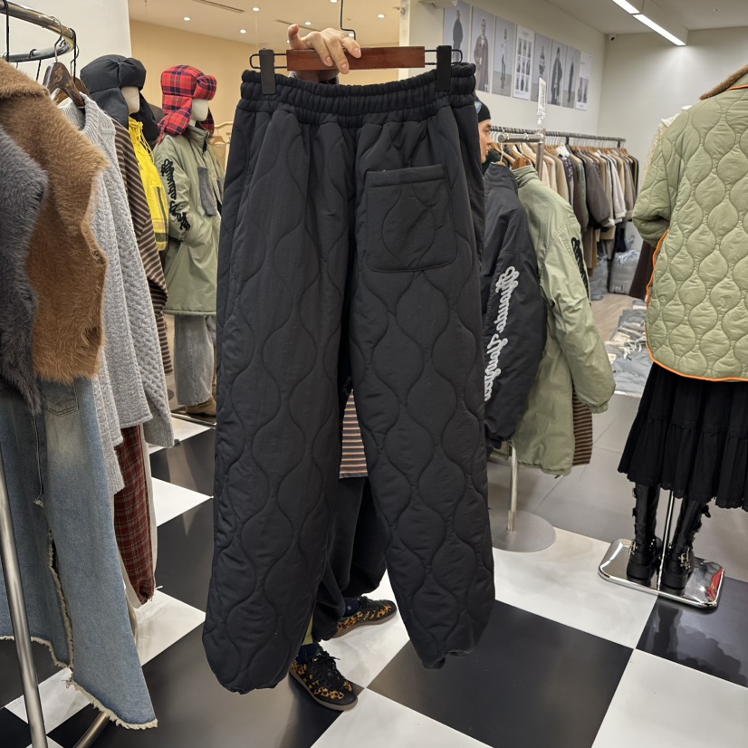 LADYBLACK韓國代購㊣女裝新款推薦職業熱賣25秋冬休閑褲加絨填充LADYBLACK休閑褲